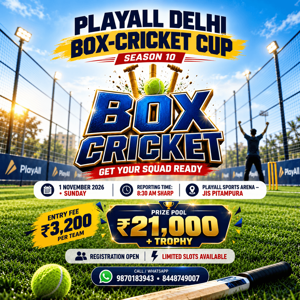 PlayAll Delhi Box-Cricket Cup Season-10