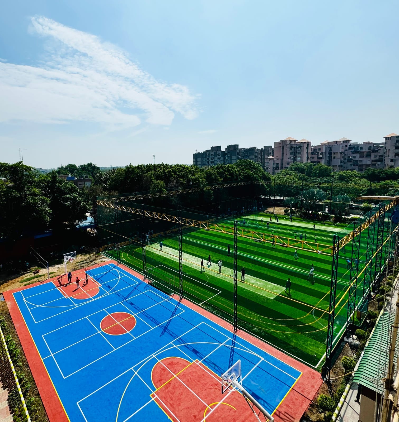 Football turf at Fortune World School